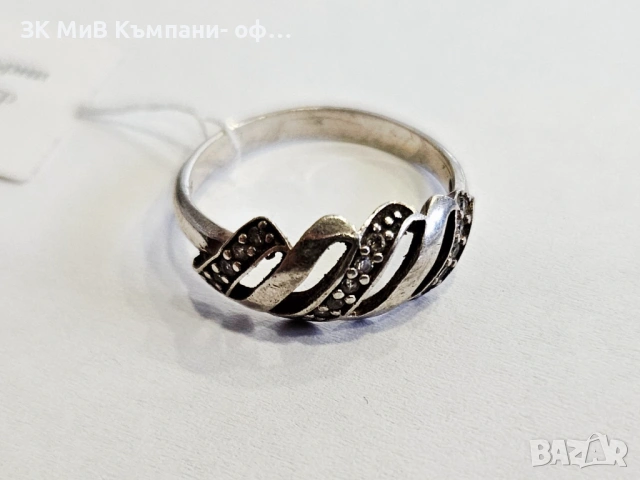 Сребърен пръстен 2.2гр 04633-25/2, снимка 2 - Пръстени - 53030968