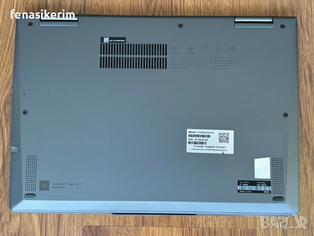 14' WUXGA Touch i7-1265u Lenovo ThinkPad X1 Yoga Gen 7 16GB LPDDR5/512GB NVMe/Подсветкa/Гаранция, снимка 4 - Лаптопи за работа - 53468306