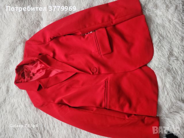 Червено сако, снимка 2 - Сака - 45343221