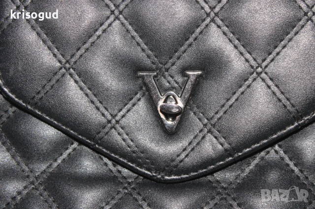 Ежедневна дамска чанта V, черна, еко кожа, снимка 3 - Чанти - 51284837