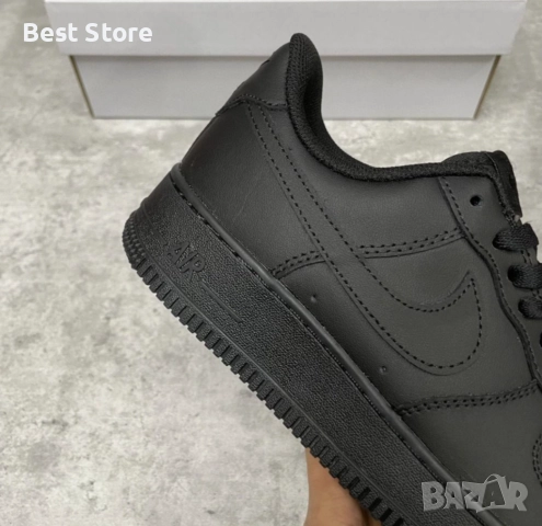 Nike Air Force 1 Черни Дамски Маратонки 36-40 Номер, снимка 6 - Маратонки - 52735891