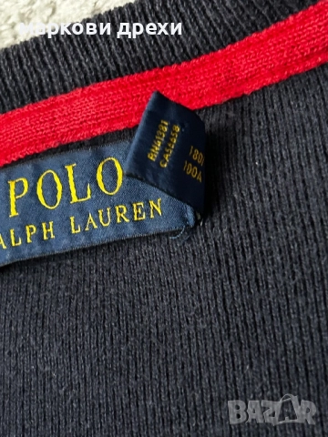 Polo Ralph Lauren Blue Sweater L, снимка 6 - Пуловери - 52964747