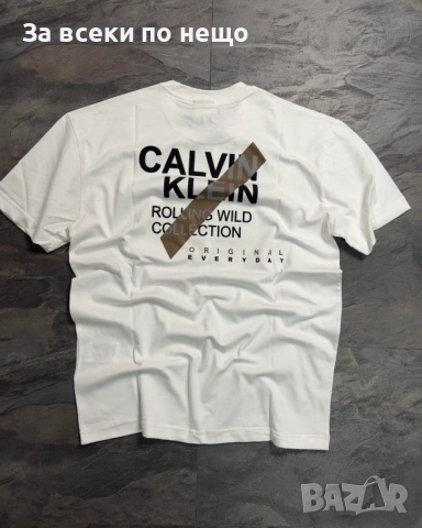 Calvin Klein Мъжка Тениска👕Мъжка Блуза С Къс Ръкав - Налични Различни Цветове Код NGHSP39, снимка 2 - Тениски - 53695193
