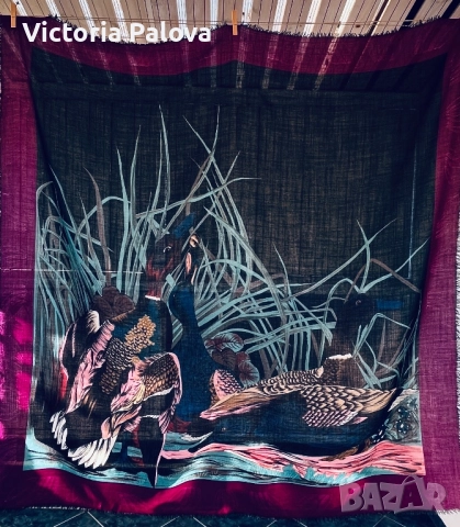 Голям дизайнерски шал - картина тънка вълна, снимка 9 - Шалове - 52905085