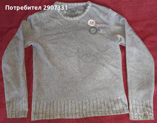 суичър с плетен пуловер модел Pull and Bear, снимка 1 - Суичъри - 44996424