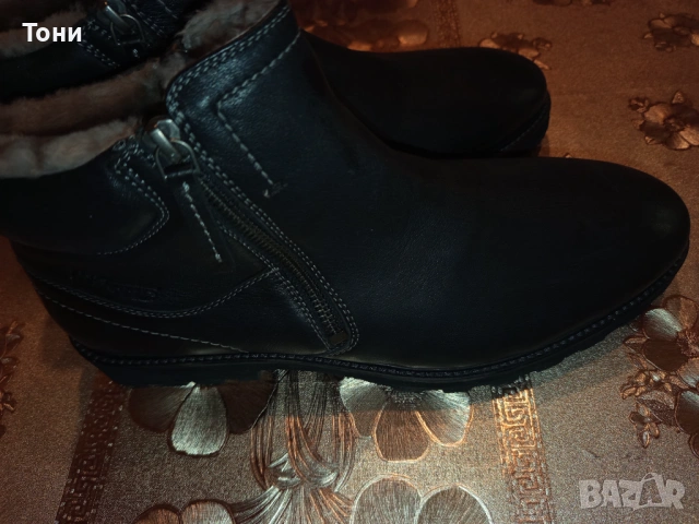 SALAMANDER Оригинал Нови Мъжки Боти Изцяло от Естествена Кожа 43, снимка 17 - Мъжки боти - 53612331