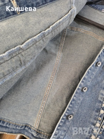 дънково яке с украсителни елементи, снимка 4 - Якета - 53597580