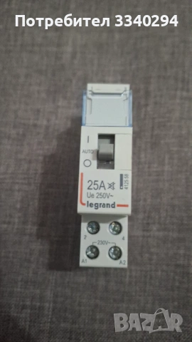 Модулен контактор Legrand 412558-25 A, 230 V, безшумен