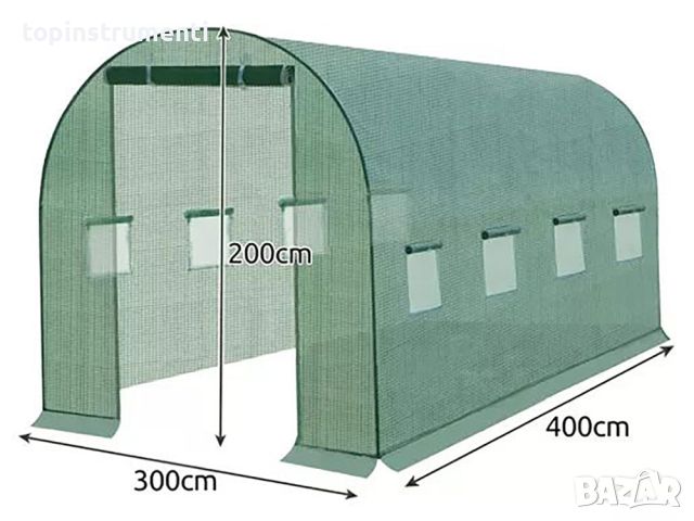 Покривала за оранжерия, 2 размера/модела, 4x3x2м, 6x3x2м, Gardlov, снимка 3 - Оранжерии - 46512490