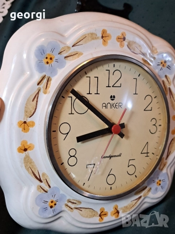 немски керамичен часовник за стена Anker 28/4, снимка 3 - Стенни часовници - 51945466