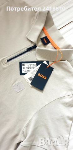 Hugo Boss Passerzip Pique Pima Cotton Slim Fit Mens Size 2XL НОВО! ОРИГИНАЛ Мъжка Тениска!