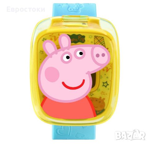 Детски часовник VTech Peppa Pig, интерактивна играчка образователен часовник Пепа Пиг, снимка 5 - Образователни игри - 45604783