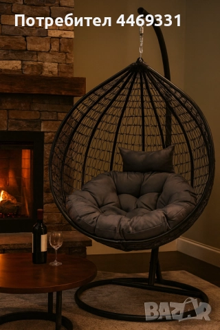 Градинска висяща люлка тип гнездо,яйце–Промоция!, снимка 8 - Градински мебели, декорация  - 52332308