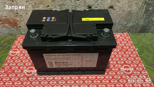 Почти нов акумулатор оригинален на Nissan EFB 70 ам/ч 720 А на с гаранция