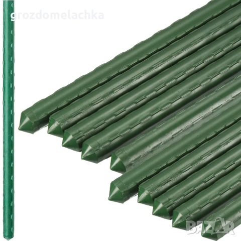 Метални колове за домати Ф20/210 см PVC покритие | Отстъпки | Вносител, снимка 3 - Градински инструменти - 53984843