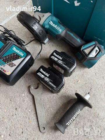 Makita DGA511 Безчетков ъглошлайф, снимка 3 - Ъглошлайфи - 53704875
