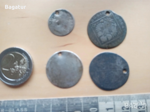 Лот сребро,монети,Австроунгария,Бавария,кройцер, накит,стари, снимка 4 - Нумизматика и бонистика - 53485712