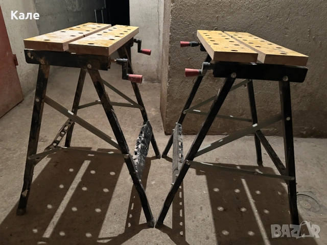 Строително магаре работна маса сгъваема 2 броя обща цена, снимка 5 - Други инструменти - 53619268