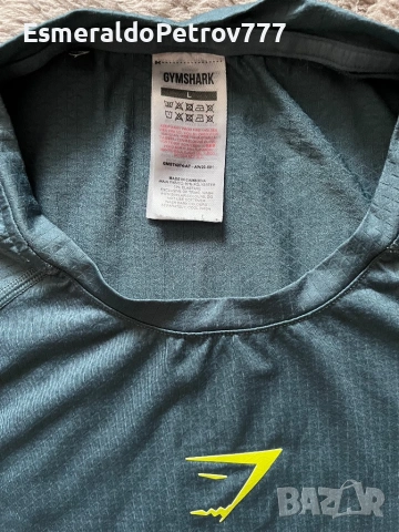 Мъжка тениска Gymshark, снимка 2 - Спортни дрехи, екипи - 53656069
