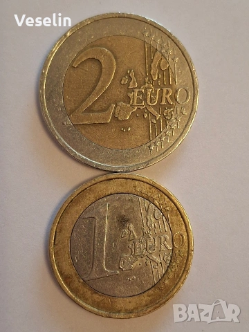 1 и 2 Евро- Франция, снимка 4 - Нумизматика и бонистика - 54069883