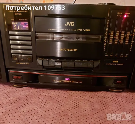 Радиокасетофон JVC PC-V66, снимка 7 - Радиокасетофони, транзистори - 47321052