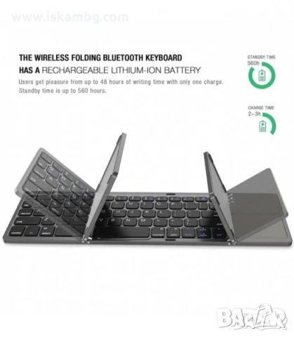 Безжични мини блутут клавиатури за смартфони и таблети + USB кабел, снимка 2 - Селфи стикове, аксесоари - 15649395