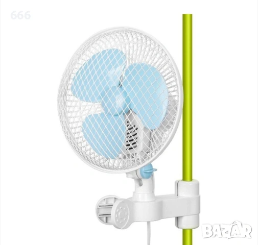 Вентилатор с щипка, осцилираща функция