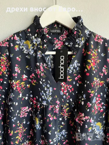 Boohoo 3XL флорална рокля, снимка 4 - Рокли - 50152704