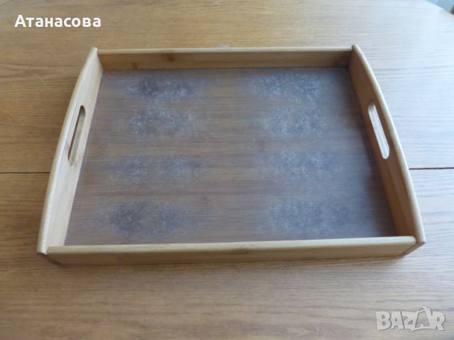 Бамбуков поднос табла , снимка 1 - Аксесоари за кухня - 45870265