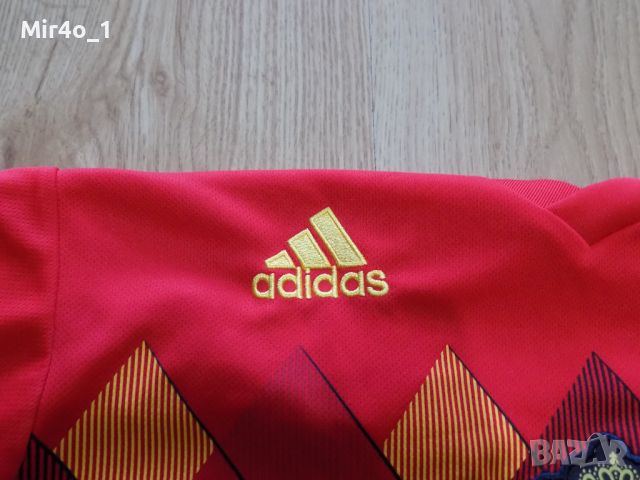 футболна тениска belgium adidas екип блуза спорт оригинална мъжка M, снимка 4 - Спортни дрехи, екипи - 45660001