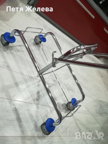 Професионална почистваща количка от хромирана стомана и 2х25л кофи, снимка 14 - Мопове, кофи, четки и метли - 50712391