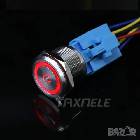 Метален бутон 22mm/черерна подсветка/230V, снимка 4 - Друга електроника - 49918579