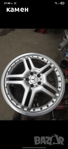 Оригинални двукомпонентни AMG  джанти 19 цола 4бр еднакви  Мерцедес Е CLS SL класа W211 W219 W230 , снимка 4 - Гуми и джанти - 53638911