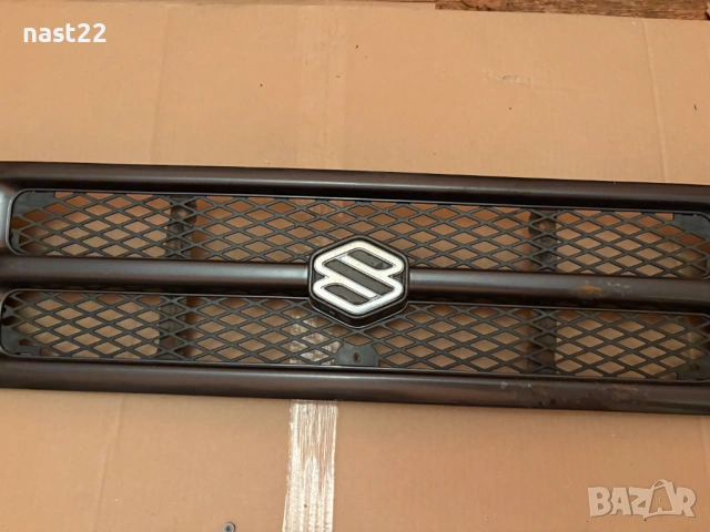 Предна маска-(решетка) Сузуки Самурай 1.3 моно 1993 год, снимка 3 - Части - 53574446