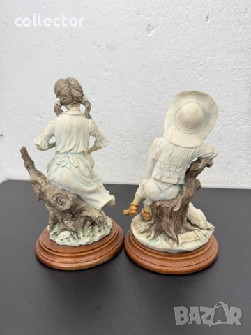 Винтидж комплект италиански фигури - Aldo Berni. №8115, снимка 6 - Колекции - 54269282