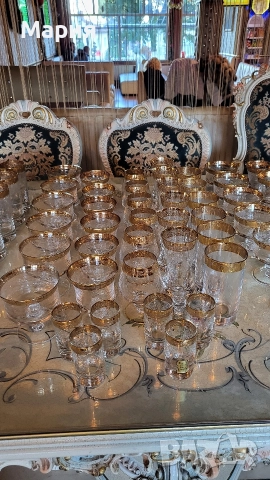 Кристални чаши Мурано Медичи , снимка 13 - Чаши - 52793308