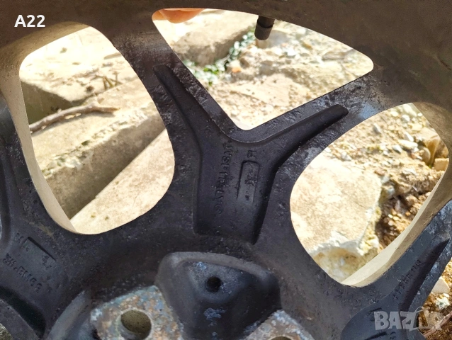 1бр. джанта БМВ х5 е70 X5 e70 19 цола 10j, снимка 3 - Гуми и джанти - 53678309