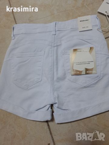 Къси панталонки в бяло , снимка 8 - Къси панталони и бермуди - 46448354