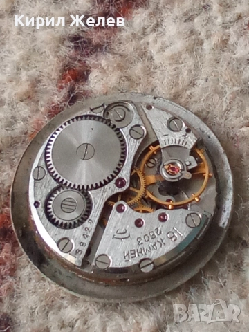 Механизъм с циферблат от стар ръчен часовник 52074, снимка 7 - Мъжки - 52264293