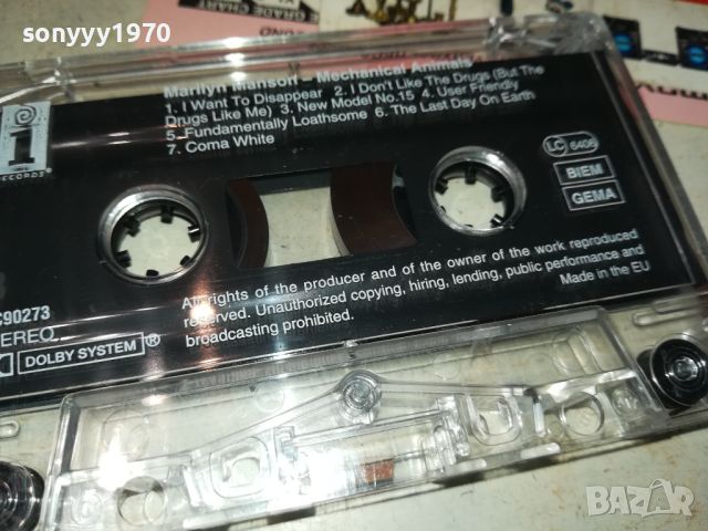 MARILYN MANSON-ORIGINAL TAPE 0907241041, снимка 9 - Аудио касети - 46520386