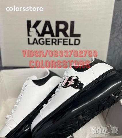 Дамски бели кецове Karl Lagerfeld- Br1320LV