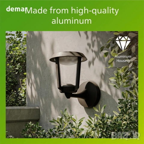 Външна LED стенна лампа Philips Nuvy, 800 lm, 2700 K, PowerShield,IP44, снимка 5 - Лампи за стена - 54016387