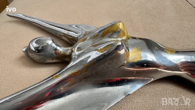 Статуетка, бронз, хромирана., снимка 10 - Антикварни и старинни предмети - 50107701