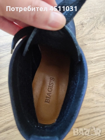 Дамски обувки от набук, снимка 4 - Дамски ежедневни обувки - 53986139