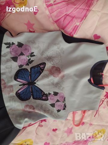 152 Официална рокля с пеперуди , снимка 4 - Детски рокли и поли - 45425003