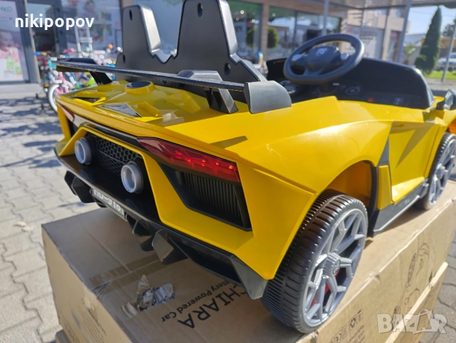 LAMBO Акумулаторна кола CHIARA жълт, снимка 6 - Детски велосипеди, триколки и коли - 53569520