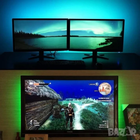 Светодиодна лента за компютър / 1.5 метра, снимка 7 - Други - 50503794