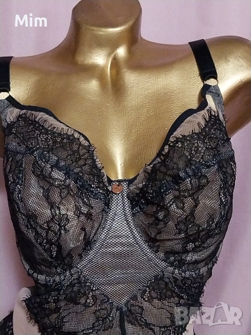 80 G Черно еластично боди , снимка 5 - Бельо - 52745524