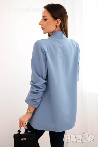 Елегантно дамско сако с ревери, 14цвята, снимка 4 - Сака - 48813146