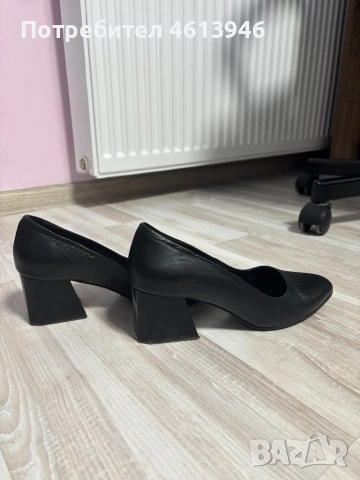 Черни отворени обувки на висок ток Verano, снимка 2 - Дамски обувки на ток - 52444856